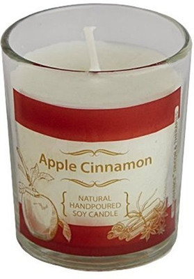 

Resonance Apple Cinnamon Natural Wax Voltive Candle(White, Pack of 1)