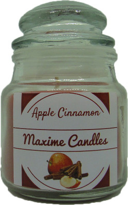 

Maxime Apple Cinnamon Jar Candle(Red, Pack of 1)