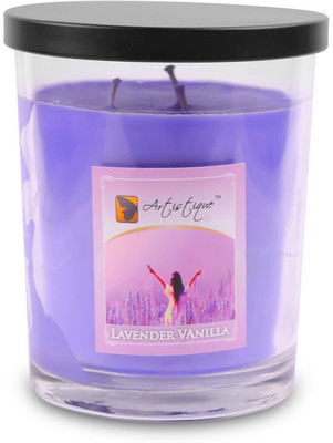 

Artistique Lavender Vanilla Jar Candle Purple Candle(Purple, Pack of 1)