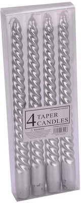 

Scrafts CN006SL Aromatic SLT 4 Candle(Silver, Pack of 4)