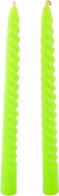 

Giftadia Taper Candles BDC-01 Light Green Candle(Green, Pack of 2)