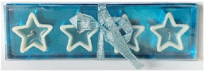 

Shopjinie Floating Star Candles Pack Candle(Blue, Pack of 4)