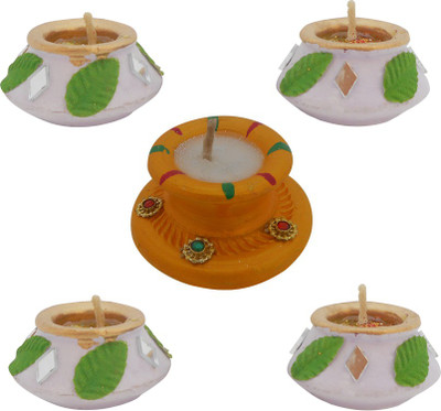 

SKY TRENDS Diwali gift DW#0011 Candle(Multicolor, Pack of 5)