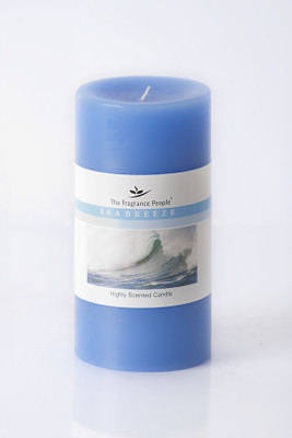 

The Fragrance People Large Pillar 3 x 6 Sea Breeze Candle(Blue, Pack of 1)