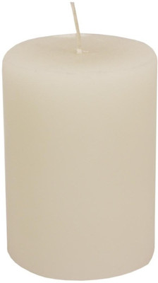 

Golmaalshop Wax Plain Pillar Candle(White, Pack of 1)