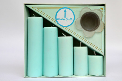 

Maxime Unscented Pillar Candle(Green, Pack of 5)