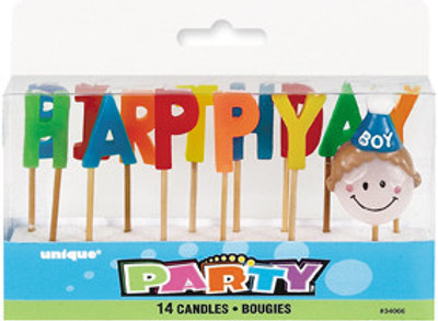 

UniqueStores Happy Birthday Pick Candles Candle(Multicolor, Pack of 14)