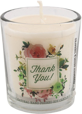

Resonance Thank You Gift Votive Candle(White, Pack of 1)