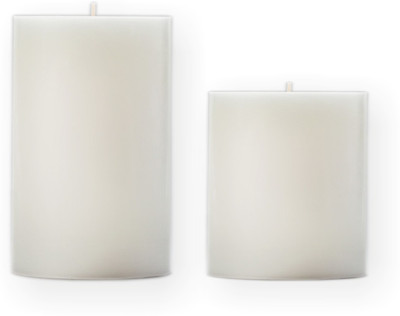 

Sophies PILLAR Candle(White, Pack of 2)