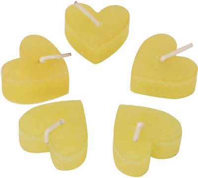 

Starlight Candles CL-011 FLOATING YELLOW HEARTS CANDLE PACK OF 10 Candle(Yellow, Pack of 10)