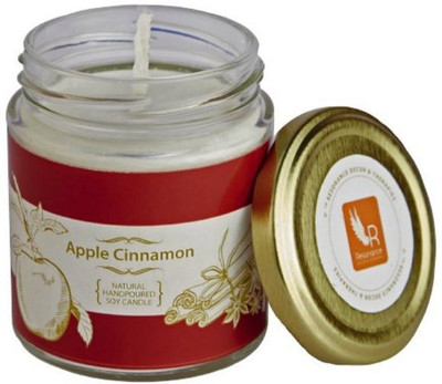 

Resonance Apple Cinnamon Natural Wax Medium Jar Candle(White, Pack of 1)