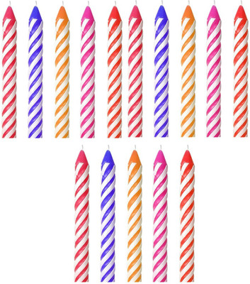 

skycandle.in Wishes birthday Candle(Multicolor, Pack of 15)