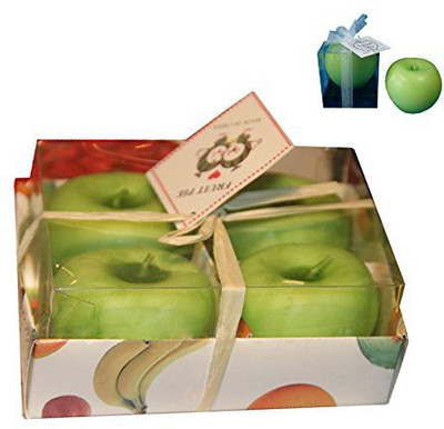 

Futaba Green Apple Candle(Green, Pack of 4)