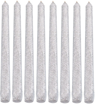 

Atorakushon Scented Smokeless Tapered stick Candle(Silver, Pack of 24)