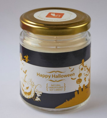 

Resonance Halloween Natural Wax Medium Jar Candle(White, Pack of 1)