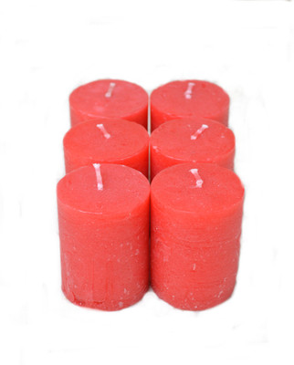 

Aurocandles Votives (Red) Candle(Red, Pack of 6)