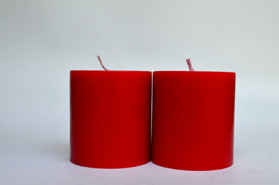 

Maxime Unscented Pillar - Red Candle(Red, Pack of 2)