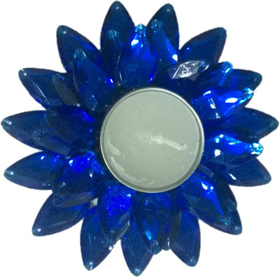 

Toygully Water Floating Flower Design T-Light Candle(Blue, Pack of 1)