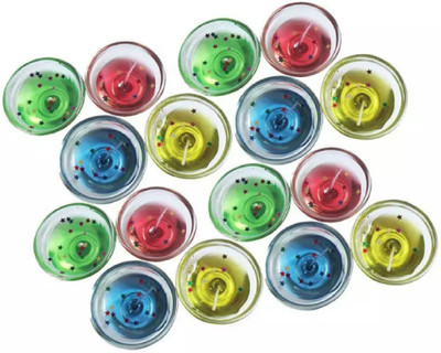 

Madhulica Candles MADHULICA KATORI GEL WAX CANDLE PACK OF 18 Candle(Multicolor, Pack of 16)