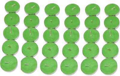 

Rasmy Candles Scented Jasmine Tea Lights Pac Of 30pcs Candle(Green, Pack of 30)