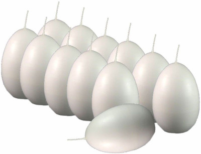 

Sophies EGG12 Candle(White, Pack of 12)