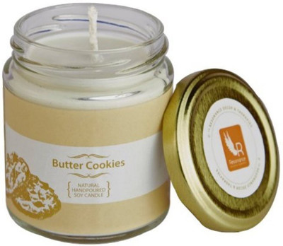 

Resonance Butter Cookie Natural Wax Medium Jar Candle(White, Pack of 1)