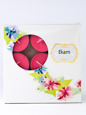 

Ekam Rose 9 Pack Tealight Candle(Red, Pack of 1)