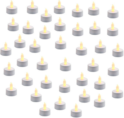 

Home Shop Retails LED Tea Light Candle(Yellow, Pack of 40)