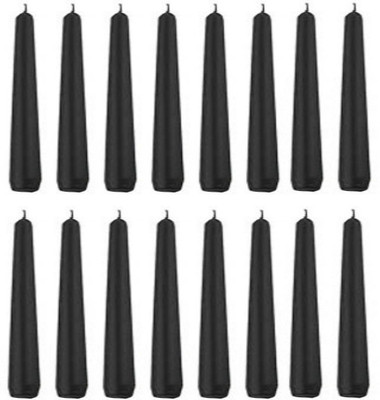 

Atorakushon 16 Pieces Black Tapered Smokeless Scented CANDLE Candle(Black, Pack of 16)