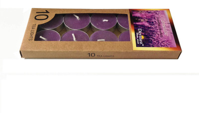 

Devinez Premium Lavender Scented Smokeless Tealight Candle(Purple, Pack of 10)