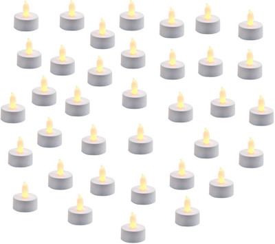 

Home Shop Retails LED Tea Light Candle(Yellow, Pack of 36)