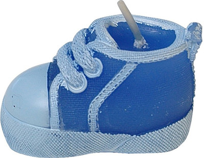 Futaba Baby Boy Shoe Candle(Blue, Pack of 1)
