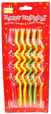 

The Candle Shop Birthday Candle(Multicolor, Pack of 6)