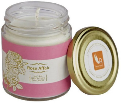 

Resonance Rose Natural Wax Medium Jar Candle(White, Pack of 1)