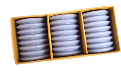 Aurocandles springs(violet) Candle(Purple, Pack of 3)