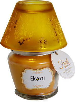 Ekam Fruit Splash Lampshade Candle(Yellow, Pack of 1)