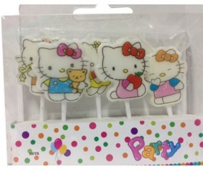 

Funcart Hello kitty candles Candle(Multicolor, Pack of 1)