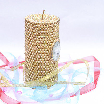 

ekartmartshopping Fragrance Gift candle Candle(Gold, Pack of 1)