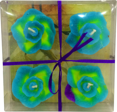 

Gayatri Creations FLOWER FLOATING Candle(Multicolor, Pack of 4)