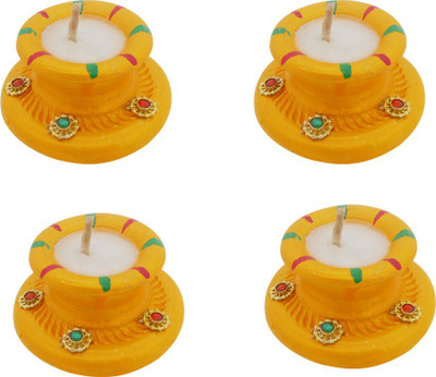 

SKY TRENDS Diwali gift DW#0005 Candle(Multicolor, Pack of 4)