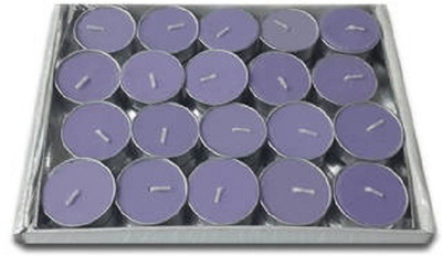 

Rasmy Candles scented Lavender T Lites pac of 20 pcs Candle(Purple, Pack of 20)