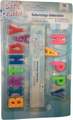 

Funcart Happy birthday Candle Candle(Multicolor, Pack of 1)