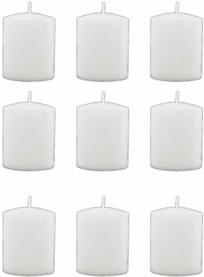 

Sophies PILLAR Candle(White, Pack of 9)