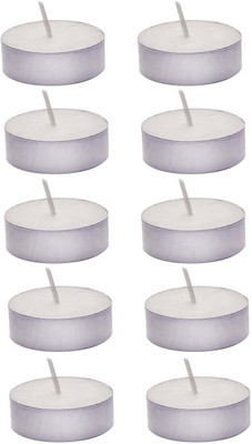 

Devinez Smokless Tealight Candles Candle(White, Pack of 10)