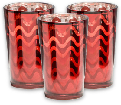 

Home Artisan Clarisse Red Swirl Candles Candle(Red, Pack of 3)