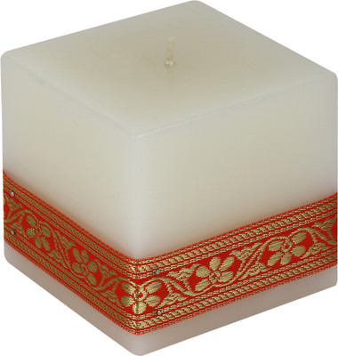 

S9 Home By Seasons CAN006FWHITE Candle(White, Pack of 1)