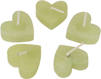 

Starlight Candles CL-012 FLOATING GREEN GRASS HEARTS CANDLE PACK OF 10 Candle(Green, Pack of 10)
