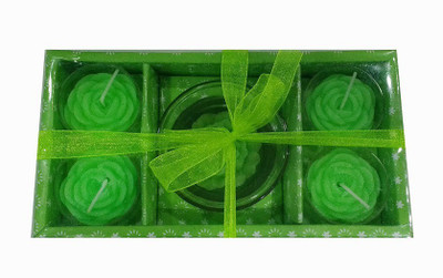 

Shopjinie Gift Set Candle(Green, Pack of 5)