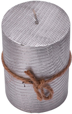 

Scrafts CN017SL Aromatic 4" Rnd Rugged Candle(Silver, Pack of 1)