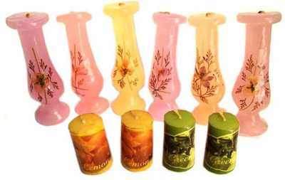 

OBEROI TRENDY Candle(Multicolor, Pack of 10)